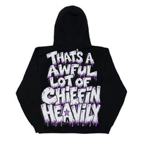 Hoodie Pria Berkualitas Tinggi 100% Katun Tebal dengan Cetakan 'THAT'S A AWFUL LOT OF COUGH SYRUP' untuk Pakaian Streetwear Pria