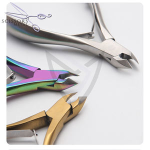 Pince à cuticules professionnelle à pointe de 5 mm, à ressort unique, articulée, pour les ongles des doigts et des pieds, pour usage esthétique - Product Image 3