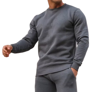 เสื้อสเวตเชิ้ตคอกลมผ้าฟลีซโพลีเอสเตอร์พิมพ์ลายแบบกำหนดเองพร้อมกางเกงจ็อกเกอร์เข้าชุด ชุดออกกำลังกาย 2 ชิ้น ลดราคาเมื่อสั่งซื้อจำนวนมาก - Product Image 1