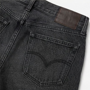 Shorts en jean taille haute sexy et respirants pour femme, noirs, 100 % coton, coupe droite, décontractés, effet usé, ajustement régulier, pour l'été - Product Image 5
