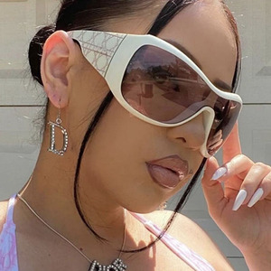 Customized Y2k Face Mask Sun Protection <b>Sunglasses</b> Outdoor Sports Punk Uv Protection <b>Sunglasses</b> <b>Retro</b> Style - Product Image 3