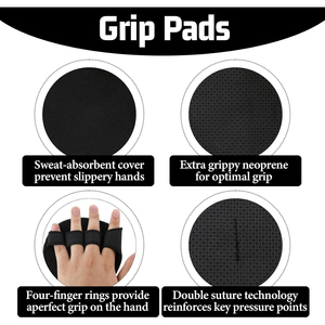 Nuevo Diseño de Almohadillas de Neopreno para Levantar Pesas, Agarre para Manos, Almohadillas Super Ajustables para Levantamiento de Pesas en el Gimnasio - Product Image 3