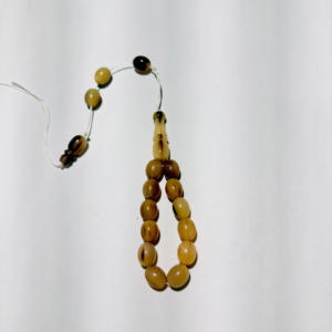 ลูกประคำมิสบาห์ทำมือคุณภาพพรีเมียมจากเขาควายแท้ สัมผัสเหมือนจริง ลูกปัดสั่งทำพิเศษ สำหรับสวดมนต์อิสลาม ขัดเงาธรรมชาติ สไตล์ตุรกี วัสดุสีขาว - Product Image 2