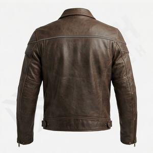Chaqueta de Motociclista de Cuero Genuino para Hombre de la Mejor Calidad, Nueva Colección de Invierno, Chaquetas de Motocicleta con Protecciones Desmontables Personalizadas - Product Image 2
