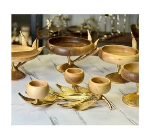 Unique Design Iron <b>Chocolate</b> Bowl Customized Size And Shape Fruits Bowl With Designer Stand Top Quality Dates Bowl - Product Image 5