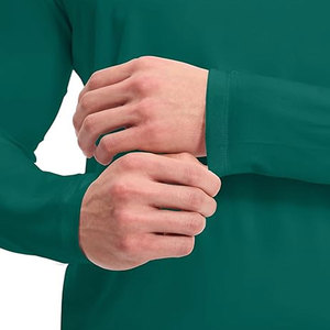 T-shirt de sous-vêtement médical unisexe personnalisé à manches longues extensible et col rond, très demandé, sur mesure - Product Image 3