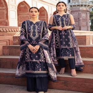 Ramsha-traje de 3 piezas con cuello bordado, ropa de la India y paquistaní de marca Original - Product Image 6