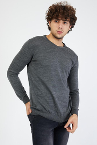 เสื้อสเวตเตอร์ไหมพรมผู้ชายแบบสวมหัว สีดำ สไตล์ลำลอง พิมพ์ลายมหัศจรรย์  ขายดี พร้อมบริการ OEM - Product Image 3