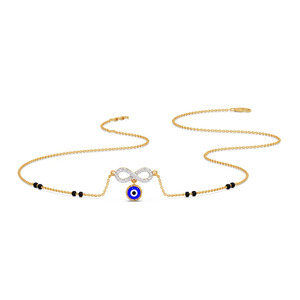 Collier chaîne avec diamants Infinity Blue Accent - Product Image 2