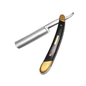 Manual Razors Wooden Handle Shave With Customized logo Premium Quality Straight Edge Barber Razor Beard Styling Tools - Product Image 5