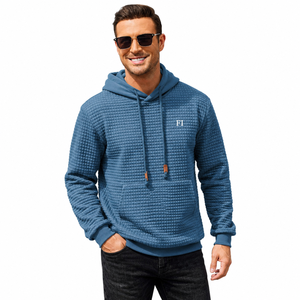 Sudaderas con Capucha Extra Grandes Personalizadas, de Felpa Gruesa de Algodón, Estilo Urbano, con Bolsillo Delantero y Cordón Ajustable, para Invierno, Corte Regular - Product Image 1