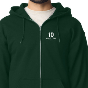 Adult Full <b>Zip</b> <b>Hooded</b> Sweatshirt Forest Green Custom Casual Hoodie Jacket Soft Fleece <b>Zip</b>-Up Hoodie for Men & Women Wholesale - Product Image 5