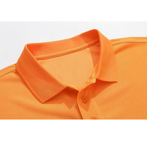 Custom Logo Men’s Bright <b>Orange</b> <b>Polo</b> Shirt – Breathable Cotton Short Sleeve Casual Wear Wholesale OEM Manufacturer - Product Image 3