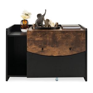 <b>Cat</b> <b>Litter</b> Box Accessory with Pull-Out Drawer Enclosure - Product Image 1
