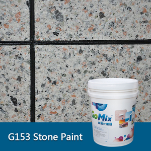 Peinture Murale Extérieure à Effet Pierre Naturelle pour Façades, Revêtement Granuleux Sable Coloré pour Finition Façon Pierre - Product Image 1