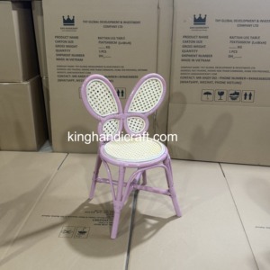 Chaise Enfant en Rotin Tressé Haut de Gamme à Louer pour Mariage, Événement, Anniversaire, Décoration, Accessoire Photo - Product Image 3