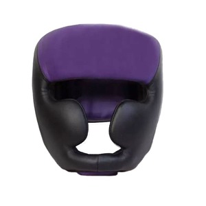 Protège-tête professionnel pour MMA, boxe, kickboxing, Muay Thai - Cuir véritable, réglable, fermeture auto-agrippante, protection buccale - Product Image 4