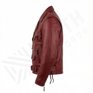 Chaqueta de Motociclista de Cuero Genuino para Hombre de la Mejor Calidad, Nueva Colección de Invierno, Chaquetas de Motocicleta con Protecciones Desmontables Personalizadas - Product Image 3