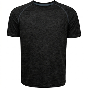 Camiseta Casual para Hombre, con Logotipo Personalizado OEM, Dobladillo Recortado, 100% Algodón, de Alta Calidad, para Gimnasio, Fitness y Entrenamiento - Product Image 2