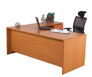 Escritorio Ejecutivo de Madera Extensible, Clásico, Ecológico y Duradero, con Acabado Liso, Superficie Amplia y Cajones Laterales, Cómodo - Product Image 3