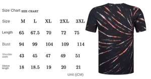 Camiseta Tie Dye para Hombre con Logotipo Personalizado, Estilo Vintage, Manga Corta, Algodón, Corte Regular, Venta al Por Mayor OEM - Product Image 5