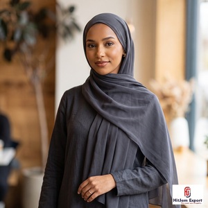 Premium Chiffon Hijab Scarf Pattern <b>Silk</b> Feel <b>Head</b> <b>Wrap</b> Custom OEM ODM Textile Manufacturer India - Product Image 5