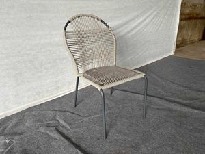 Sillas de comedor de acero portátiles duraderas para exteriores, asientos modernos impermeables ecológicos para jardines, cafeterías, restaurantes, hoteles, villas - Product Image 5