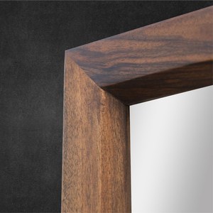 Rustic Solid Wood <b>Wall</b> <b>Mirror</b> <b>Rectangular</b> Large Teak Frame Vanity <b>Mirror</b> Farmhouse Living Room Bedroom Decor Artwork Object HD U - Product Image 6