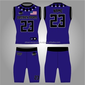 Uniformes de Fútbol Americano 7V7 para Jóvenes, Ropa Deportiva para Equipos, OEM ODM, Impresión Personalizada por Transferencia de Calor, Kit Completo - Product Image 1