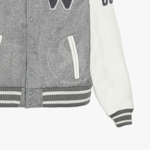 แจ็คเก็ตเลตเตอร์แมนผู้หญิงรุ่นใหม่ปี 2026 ผ้าฝ้ายระบายอากาศดีบุด้วยผ้าขนสัตว์ด้านในแบบเย็บติดกัน - Product Image 5