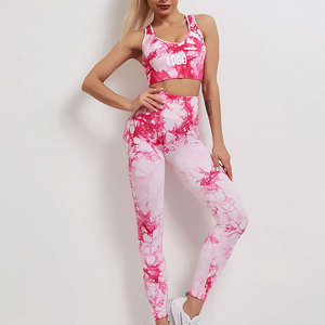 Conjunto de yoga de talla grande para mujer, conjunto de yoga de secado rápido, servicio OEM, logotipo personalizado impreso, conjuntos de yoga premium - Product Image 1