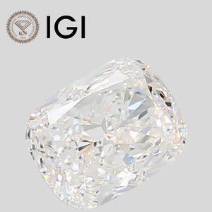 Diamante Cultivado en Laboratorio con Corte Cojín de 5.06ct, Color F, Claridad VS2, Certificado por IGI para Joyería - Product Image 1