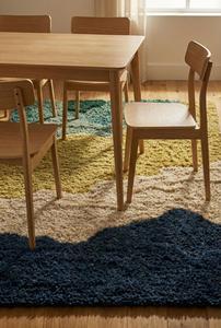 Alfombra de Lana Hecha a Mano de Lujo, Moderna, Abstracta, Antideslizante, de Pelo Medio, con Base de Silicona y Algodón Suave, para el Hogar, Picnic, Dormitorio - Product Image 2