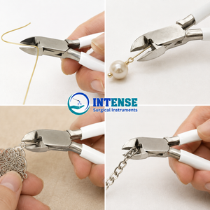 Alicates de Corte Lateral Profesionales de Acero Inoxidable para Joyería, Cortador de Alambre de Precisión con Mangos Cómodos - Product Image 3