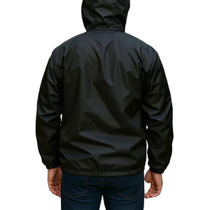 Custom Men's Rain <b>Jacket</b> Waterproof Wind Resistant Outerwear <b>With</b> Adjustable Hood Men's Outdoor Durable Water Rain <b>Jacket</b> - Product Image 3