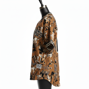 Camiseta de Béisbol para Mujer, 180 GSM, Poliéster Transpirable, Estampado Completo, Ribete en Contraste, Logotipo Personalizado, Transpirable - Product Image 3