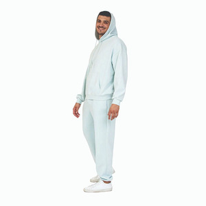 Chándal Unisex Liso Teñido, Casual, Cortavientos, Ecológico, Personalizado, de Corte Regular, con Cierre de Cordón, de Longitud Completa, al por Mayor - Product Image 3