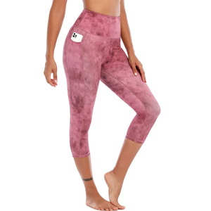 2026 Sublimation Gym Capri Exercise Workout Leggings Sportswear Fitness Yoga Gym Capri Made In Pakistan OEM Service - Product Image 1