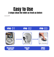 Dissolution rapide Bande de nettoyage de cuvette de toilette jetable écologique/Utilisation de détergent de salle de bain de tablette