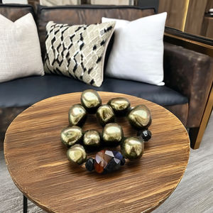 Vente en gros de pyrite naturelle sculptée pierres dégringolées polies cristaux d'amour de guérison pour la décoration Feng Shui Reiki et la méditation - Product Image 3