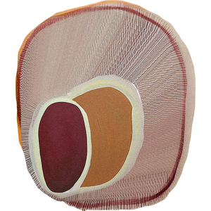 Tapis design moderne de style méditerranéen, forme irrégulière abstraite, tissé à la main en laine/soie, résistant aux taches, adapté aux animaux domestiques, écologique - Product Image 3