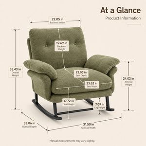 Sedia a dondolo Papasan con cuscino ispessito, sedia lounge da esterno per tutte le stagioni, ideale per lettura, giardino, portico, soggiorno - Product Image 4