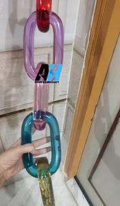 Chaîne en acrylique moderne personnalisée Accents muraux faits à la main en résine ornementale moderne suspendue pour la décoration intérieure Diwali Festival Ready - Product Image 4