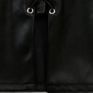 Nouvelle Collection 2026 – Mini-jupe en cuir pour femme, taille haute, coupe ajustée, style clubwear, moulante pour soirée - Product Image 3