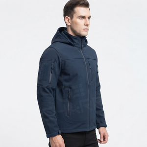 Veste de randonnée imperméable en gros, logo personnalisé, softshell à capuche unisexe, coupe-vent d'hiver pour homme, vente en gros - Product Image 2