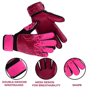 Gants de gardien de but en cuir personnalisés de haute qualité, fabriqués au Pakistan, pour l'entraînement au football et au soccer, avec protection des doigts. - Product Image 2