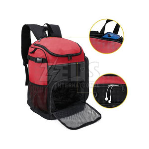 Sac à dos de basketball facile à transporter avec poches latérales pour bouteilles d'eau, fabricant pakistanais de sacs à dos de basketball - Product Image 4