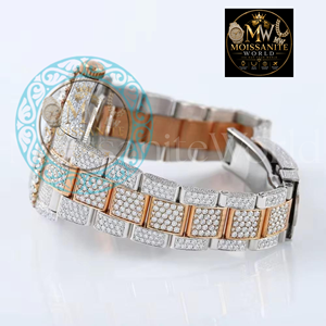 Premium Moissanite Diamond Hip Hop Watch for Men Luxury <b>Waterproof</b> <b>Wristwatch</b> for Daily Wear and Special Events Party for Sale - Product Image 5