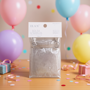 Sacchetti regalo in organza Ilan 13x18cm argento, confezione da 5 per bomboniere - Product Image 2