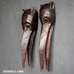 La Mejor Colección de Esculturas de Animales Hechas a Mano y Pintadas a Mano, Madera Maciza Ecológica, Duradera, Arte Vintage del Himalaya, Decoración del Hogar de Rajasthan - Product Image 1